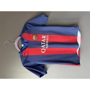 Barcelona Lionel Messi #10 Soccer Jersey - Qatar Airways Sponsor